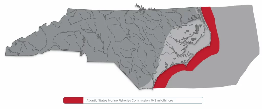 north carolina atlantic states fisheries management map