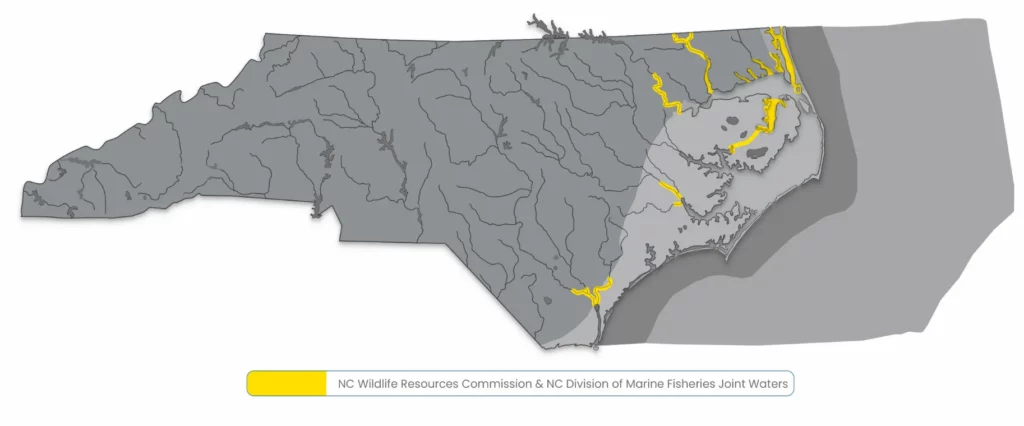 north carolina joint fisheries management map